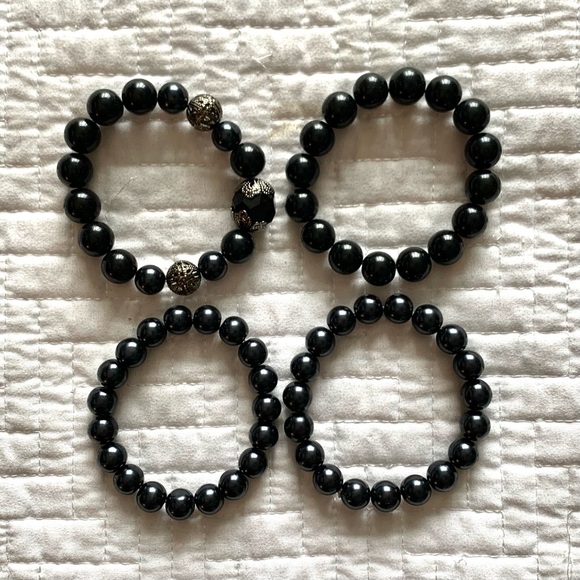 Vintage set of 4 beaded bracelets - Picture 4 of 9